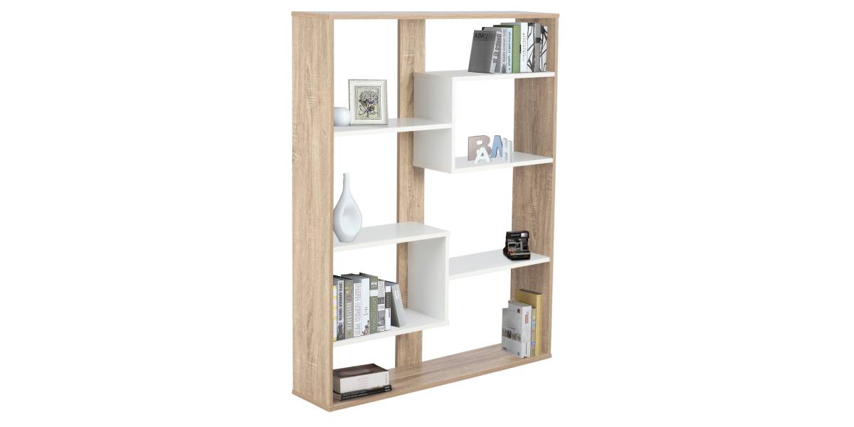 ΒΙΒΛΙΟΘΗΚΗ MARCELINE HM8772.01 100Χ21Χ124,5 ΛΕΥΚΟ