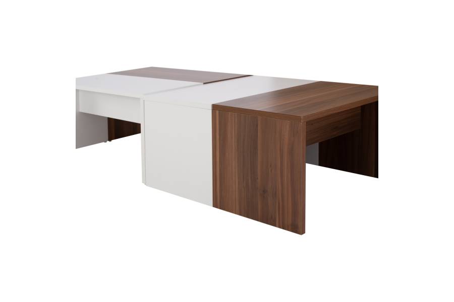 ΤΡΑΠΕΖΙ ΣΑΛΟΝΙΟΥ KARSYN ΚΑΡΥΔΙ-ΛΕΥΚΟ HM9158 120x60x35 εκ.