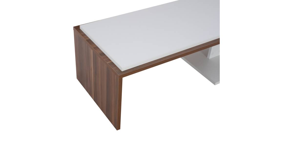 ΤΡΑΠΕΖΙ ΣΑΛΟΝΙΟΥ EDWARD ΚΑΡΥΔΙ ΛΕΥΚΟ HM9160 90x46x35,5 εκ.
