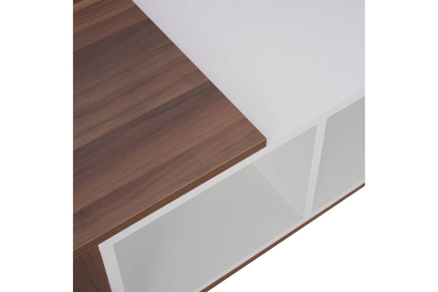 ΤΡΑΠΕΖΙ ΣΑΛΟΝΙΟΥ ACE ΚΑΡΥΔΙ ΛΕΥΚΟ HM9162 90x45x40 εκ.