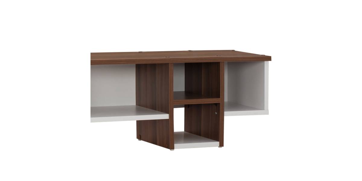 ΣΥΝΘΕΣΗ ΤΗΛΕΟΡΑΣΗΣ BROCK ΚΑΡΥΔΙ ΛΕΥΚΟ HM9143 140x30x33 εκ.