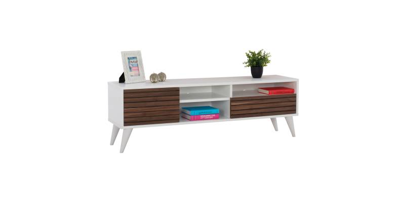 ΕΠΙΠΛΟ ΤΗΛΕΟΡΑΣΗΣ KASHTON ΚΑΡΥΔΙ-ΛΕΥΚΟ HM9151 139x35x46 εκ.