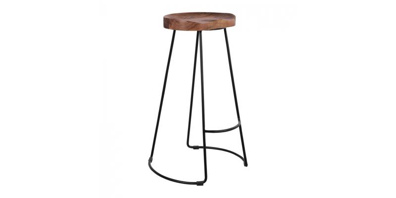 ΣΚΑΜΠΟ BAR ELEANOR ΑΠΟ ΜΑΣΙΦ ΞΥΛΟ ΑΚΑΚΙΑΣ 48x40χ76Υεκ. HM8363.11