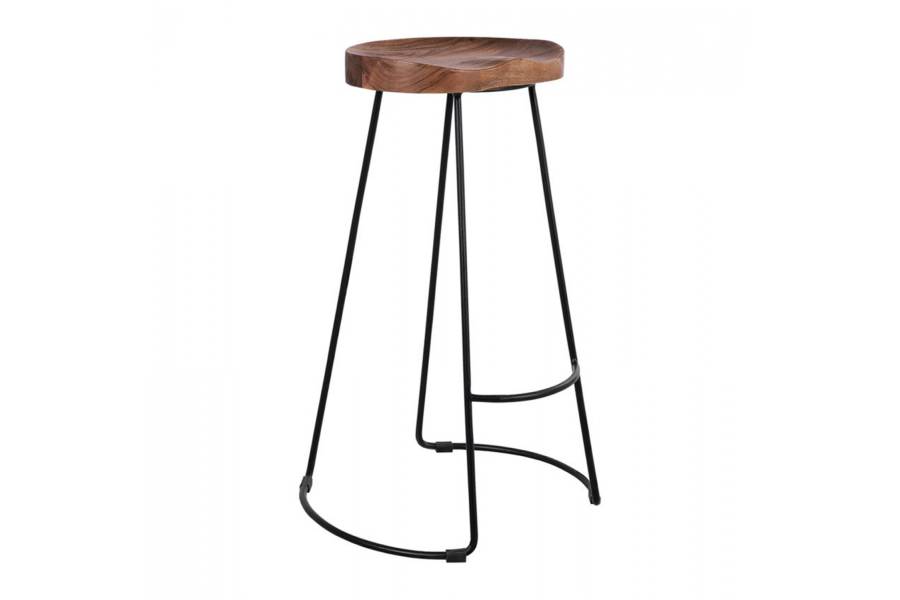 ΣΚΑΜΠΟ BAR ELEANOR ΑΠΟ ΜΑΣΙΦ ΞΥΛΟ ΑΚΑΚΙΑΣ 48x40χ76Υεκ. HM8363.11