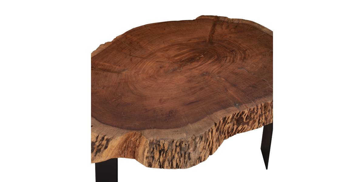 ΤΡΑΠΕΖΙ ΣΑΛΟΝΙΟΥ BRIGGS ΜΕ ΞΥΛΟ ΑΚΑΚΙΑΣ HM8776.11 80-87x50-83x40Yεκ.