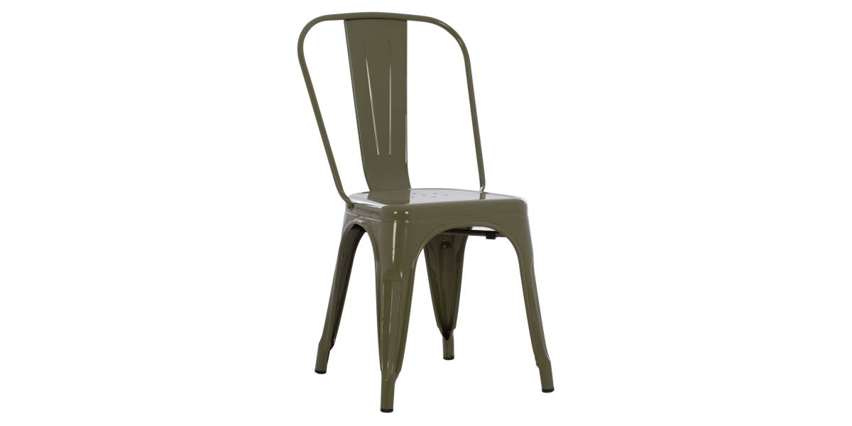 ΚΑΡΕΚΛΑ ΜΕΤΑΛΛΙΚΗ MELITA ΣΕ DARK OLIVE GREEN 43x50x82Y εκ. HM8641.03