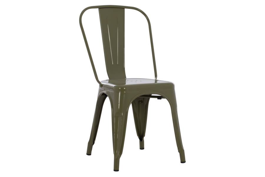 ΚΑΡΕΚΛΑ ΜΕΤΑΛΛΙΚΗ MELITA ΣΕ DARK OLIVE GREEN 43x50x82Y εκ. HM8641.03