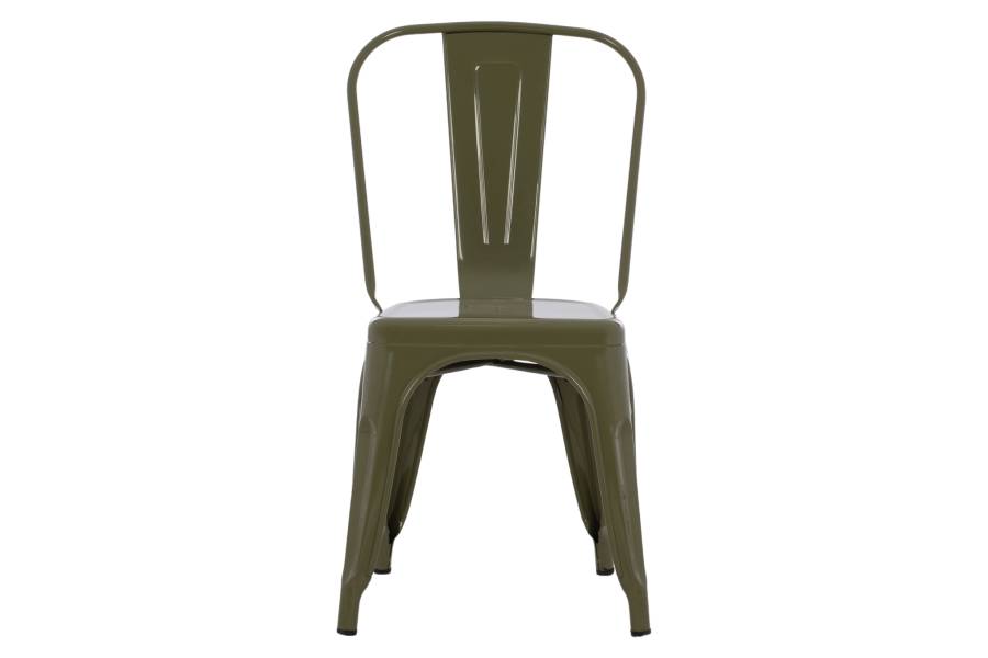 ΚΑΡΕΚΛΑ ΜΕΤΑΛΛΙΚΗ MELITA ΣΕ DARK OLIVE GREEN 43x50x82Y εκ. HM8641.03