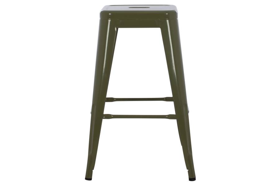 ΣΚΑΜΠΟ ΜΕΣΑΙΟΥ ΥΨΟΥΣ ΜΕΤΑΛΛΙΚΟ HM8573.03 MELITA ΣΕ DARK OLIVE GREEN 43x43x67Yεκ.