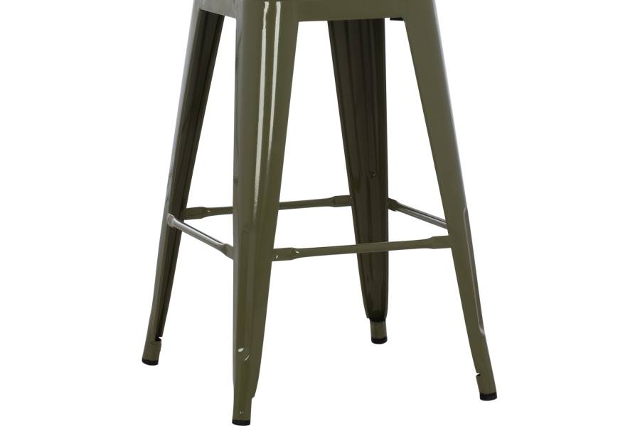 ΣΚΑΜΠΟ ΜΕΣΑΙΟΥ ΥΨΟΥΣ ΜΕΤΑΛΛΙΚΟ HM8573.03 MELITA ΣΕ DARK OLIVE GREEN 43x43x67Yεκ.