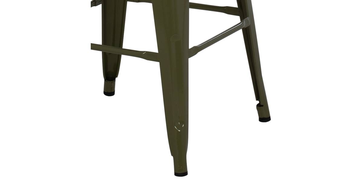 ΣΚΑΜΠΟ ΜΕΣΑΙΟΥ ΥΨΟΥΣ ΜΕΤΑΛΛΙΚΟ HM8573.03 MELITA ΣΕ DARK OLIVE GREEN 43x43x67Yεκ.