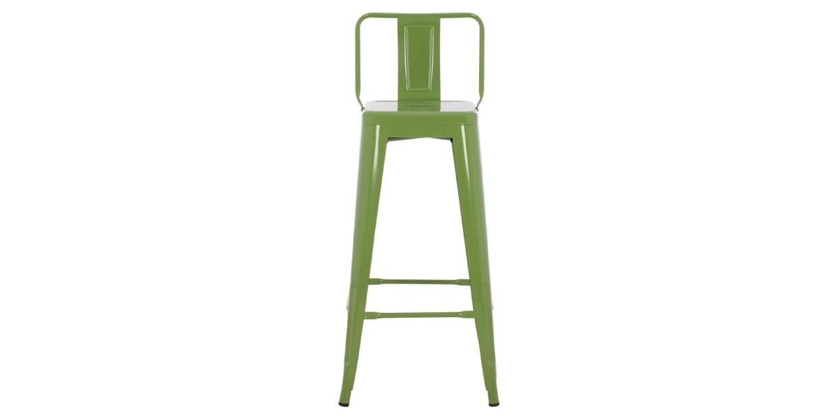ΣΚΑΜΠΟ BAR ΜΕΤΑΛΛΙΚΟ MELITA ME ΠΛΑΤΗ ΣΕ LIGHT OLIVE GREEN HM8643.13 43Χ43Χ100εκ.
