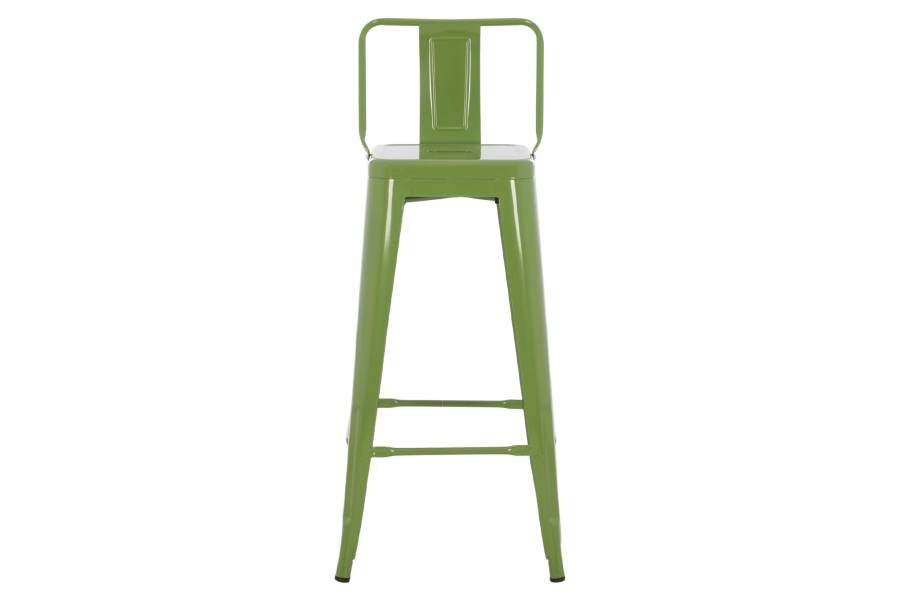 ΣΚΑΜΠΟ BAR ΜΕΤΑΛΛΙΚΟ MELITA ME ΠΛΑΤΗ ΣΕ LIGHT OLIVE GREEN HM8643.13 43Χ43Χ100εκ.