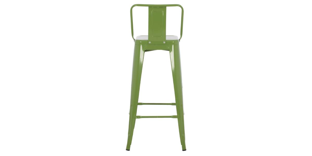 ΣΚΑΜΠΟ BAR ΜΕΤΑΛΛΙΚΟ MELITA ME ΠΛΑΤΗ ΣΕ LIGHT OLIVE GREEN HM8643.13 43Χ43Χ100εκ.