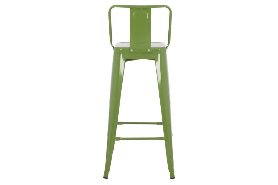 ΣΚΑΜΠΟ BAR ΜΕΤΑΛΛΙΚΟ MELITA ME ΠΛΑΤΗ ΣΕ LIGHT OLIVE GREEN HM8643.13 43Χ43Χ100εκ.