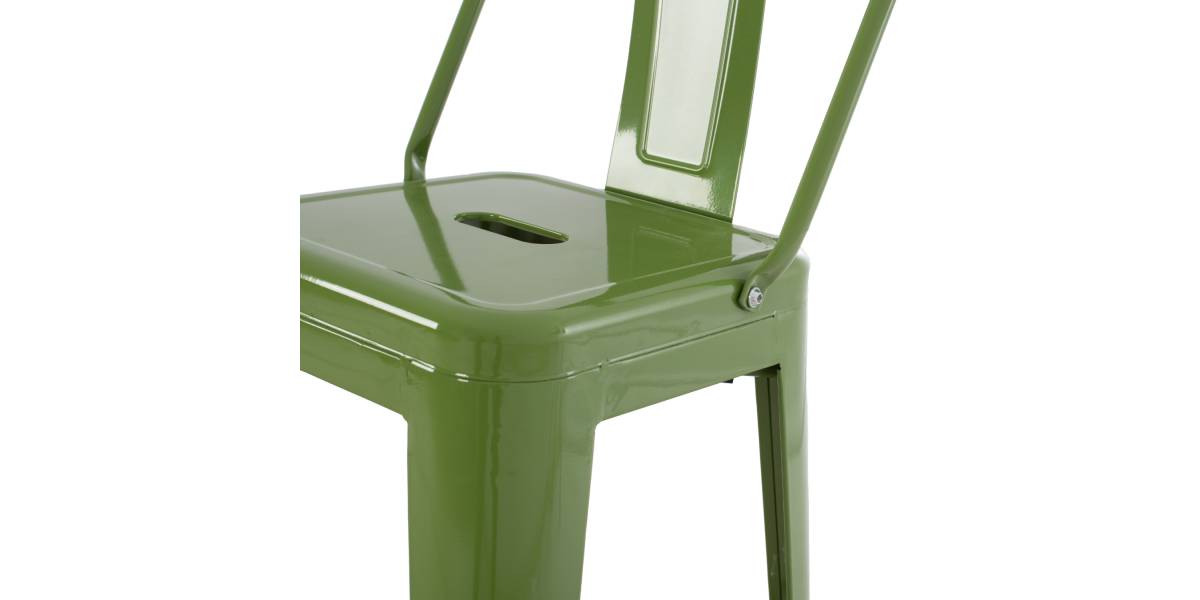 ΣΚΑΜΠΟ BAR ΜΕΤΑΛΛΙΚΟ MELITA ME ΠΛΑΤΗ ΣΕ LIGHT OLIVE GREEN HM8643.13 43Χ43Χ100εκ.
