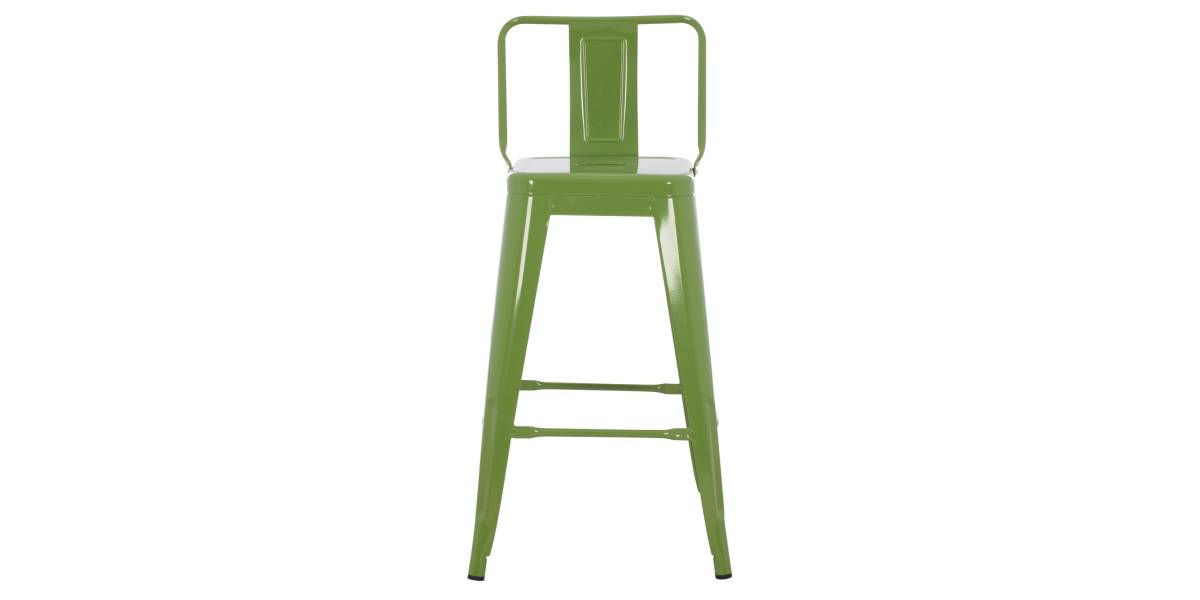 ΣΚΑΜΠΟ ΜΕΣΑΙΟΥ ΥΨΟΥΣ ΜΕΤΑΛΛΙΚΟ MELITA ΣΕ LIGHT OLIVE GREEN HM8574.13 42x42x98 εκ.