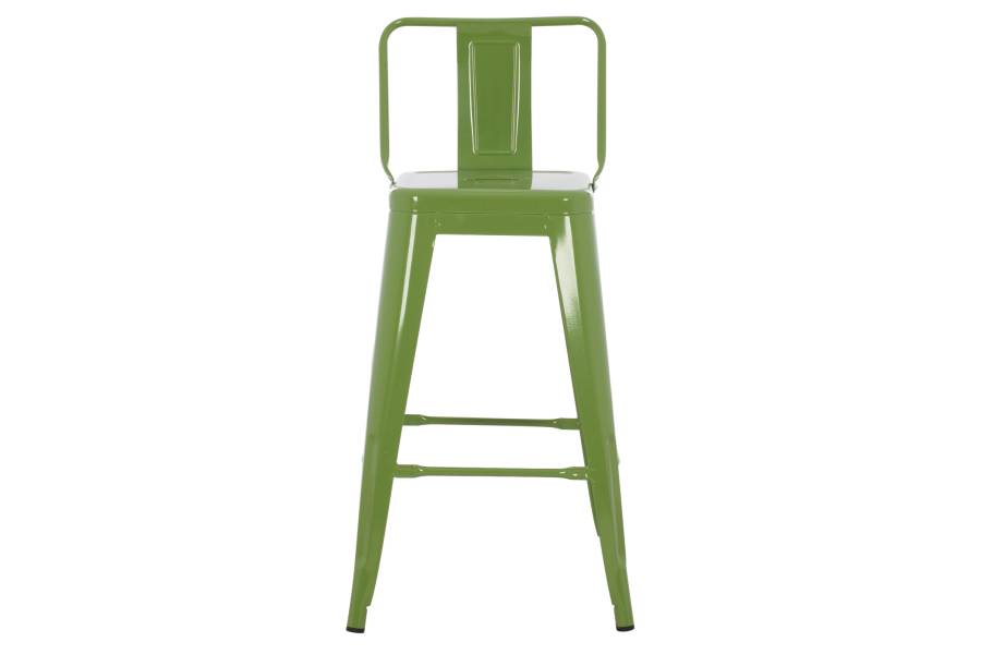 ΣΚΑΜΠΟ ΜΕΣΑΙΟΥ ΥΨΟΥΣ ΜΕΤΑΛΛΙΚΟ MELITA ΣΕ LIGHT OLIVE GREEN HM8574.13 42x42x98 εκ.
