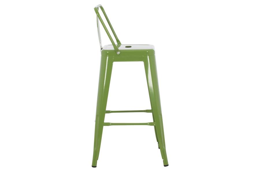 ΣΚΑΜΠΟ ΜΕΣΑΙΟΥ ΥΨΟΥΣ ΜΕΤΑΛΛΙΚΟ MELITA ΣΕ LIGHT OLIVE GREEN HM8574.13 42x42x98 εκ.