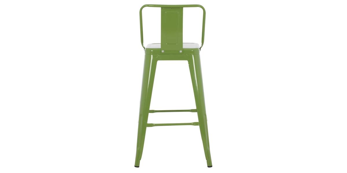 ΣΚΑΜΠΟ ΜΕΣΑΙΟΥ ΥΨΟΥΣ ΜΕΤΑΛΛΙΚΟ MELITA ΣΕ LIGHT OLIVE GREEN HM8574.13 42x42x98 εκ.