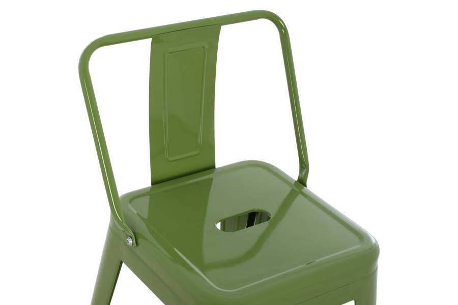 ΣΚΑΜΠΟ ΜΕΣΑΙΟΥ ΥΨΟΥΣ ΜΕΤΑΛΛΙΚΟ MELITA ΣΕ LIGHT OLIVE GREEN HM8574.13 42x42x98 εκ.