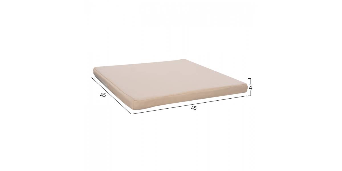 ΜΑΞΙΛΑΡΙ ΚΑΡΕΚΛΑΣ POLYESTER CHIOS ΜΠΕΖ HM11240.01P 45X45X4κ.