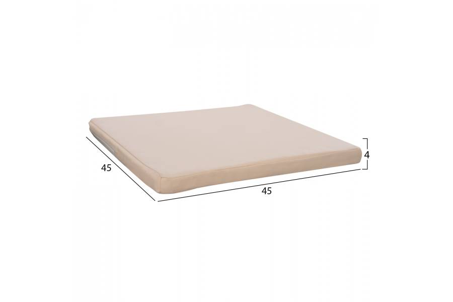 ΜΑΞΙΛΑΡΙ ΚΑΡΕΚΛΑΣ POLYESTER CHIOS ΜΠΕΖ HM11240.01P 45X45X4κ.