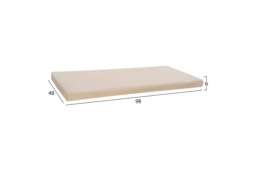 ΜΑΞΙΛΑΡΙ ΓΙΑ ΠΑΓΚΑΚΙ POLYESTER CHIOS ΜΠΕΖ HM11241.01P 98Χ48Χ6εκ.