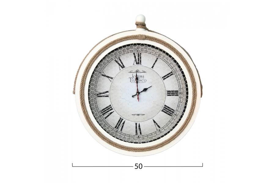 ΡΟΛΟΙ ΤΟΙΧΟΥ ΛΕΥΚΟ ΜΕΤΑΛΛΙΚΟ ΜΕ ΣΧΟΙΝΙ HM7452.02 Φ50 εκ.