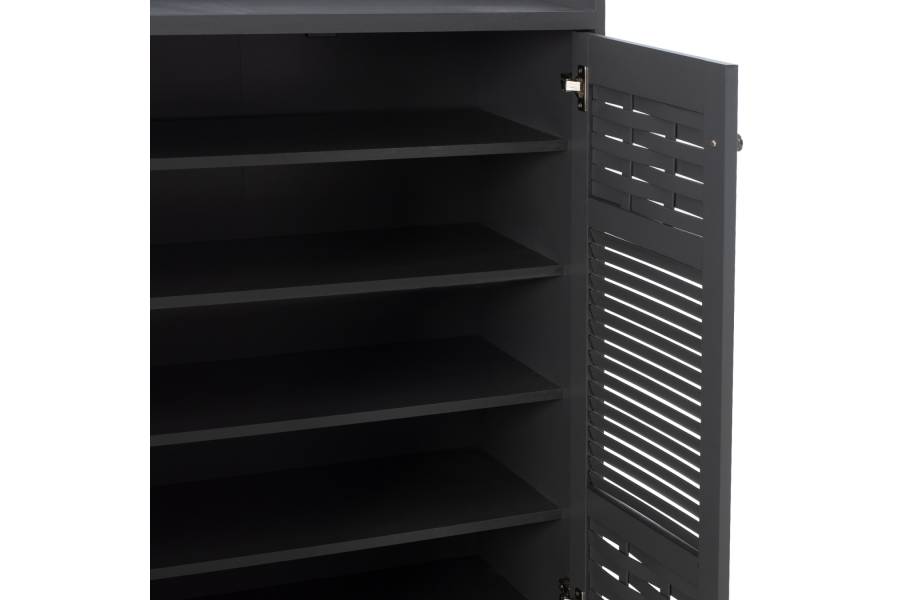 ΠΑΠΟΥΤΣΟΘΗΚΗ-ΝΤΟΥΛΑΠΙ KAILENA ΞΥΛΙΝΗ HM2230.10 ΓΚΡΙ 77x40x121,5 εκ.
