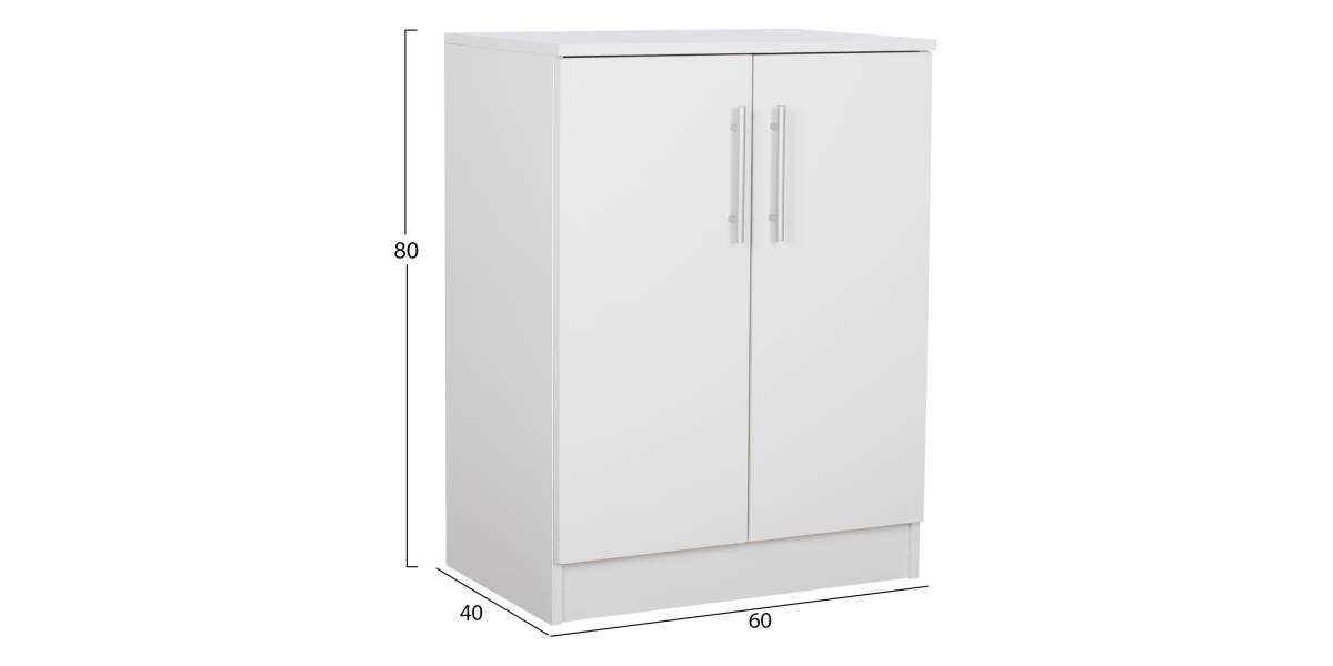 ΠΑΠΟΥΤΣΟΘΗΚΗ ΝΤΟΥΛΑΠΙ EMERIE ΜΕΛΑΜΙΝΗΣ ΛΕΥΚΗ 60x40x80Υεκ.HM2206.05