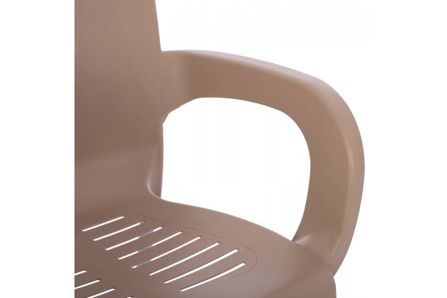 ΠΟΛΥΘΡΟΝΑ ΠΟΛΥΠΡΟΠΥΛΕΝΙΟΥ RECYCLED KAREK HM5592.12 ΜΠΕΖ ΧΡΩΜΑ 59,5x59x81Y εκ.