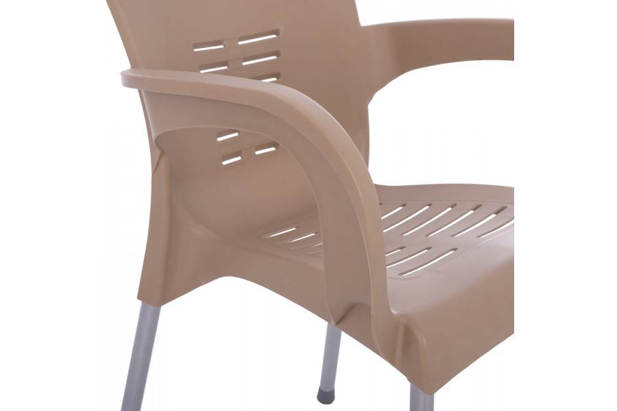 ΠΟΛΥΘΡΟΝΑ ΠΟΛΥΠΡΟΠΥΛΕΝΙΟΥ RECYCLED KAREK HM5592.12 ΜΠΕΖ ΧΡΩΜΑ 59,5x59x81Y εκ.
