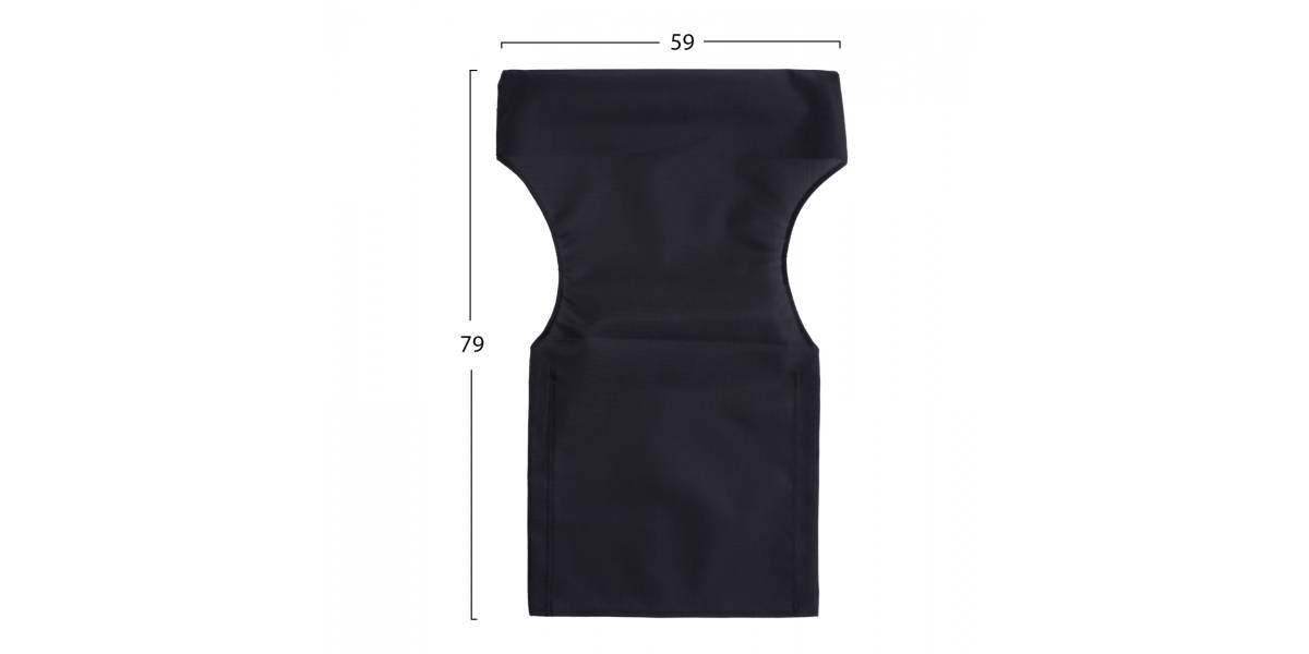 ΜΑΞΙΛΑΡΙ TEXTILENE 600gr/m2 2X1 ΜΑΥΡΟ ΕΙΔ.ΓΙΑ ΚΑΡΕΚΛΑ ΣΚΗΝΟΘΕΤΟΥ HM5272.35 59x45x79Y