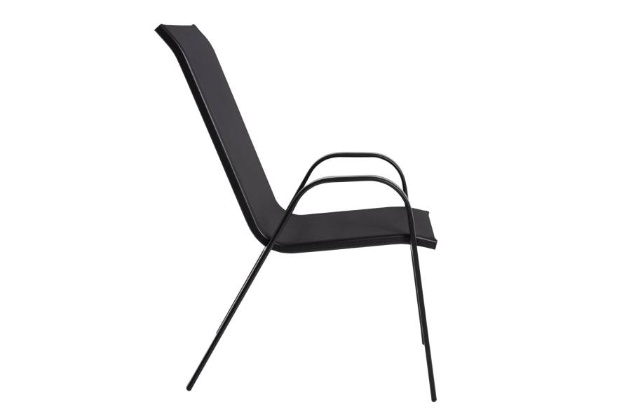 ΠΟΛΥΘΡΟΝΑ ΕΞ.ΧΩΡΟΥ LEON HM5000.03 ΜΕΤΑΛΛΙΚΗ ΜΑΥΡΟ ΜΕ TEXTILENE ΜΑΥΡΟ 55x77x95Υεκ