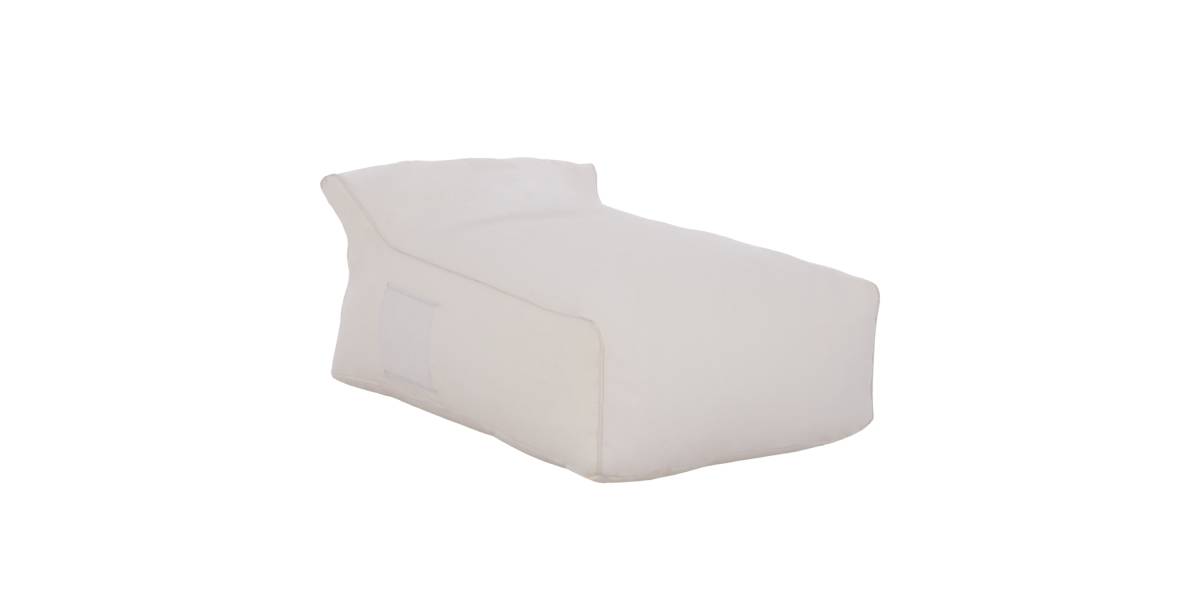 ΠΟΥΦ ZAFER HM5772.11 ΜΕ TEXTILENE 600gr/m2 2X1 ΛΕΥΚΟ 88x128x60Υεκ