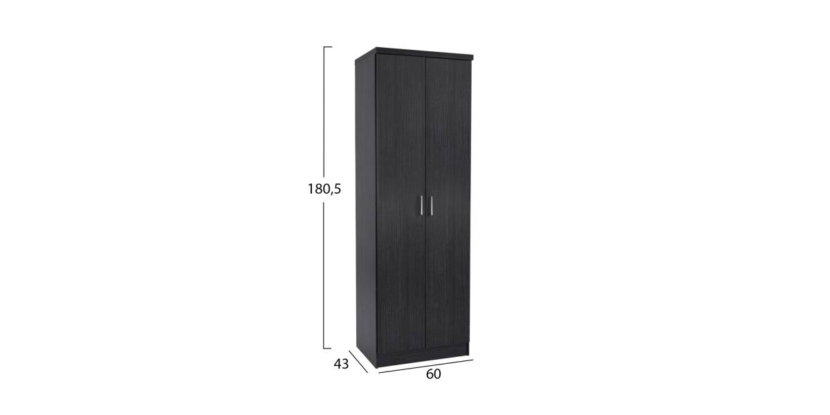 ΠΑΠΟΥΤΣΟΘΗΚΗ ΞΥΛΙΝΗ DAYANNA ΜΕ 6 ΡΑΦΙΑ 60X43X180.5εκ. ZEBRANO HM2379.01
