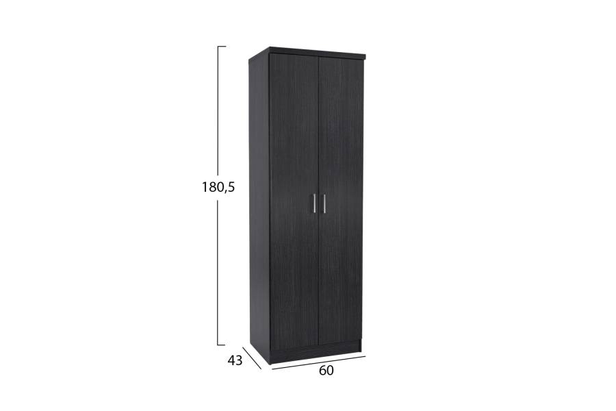 ΠΑΠΟΥΤΣΟΘΗΚΗ ΞΥΛΙΝΗ DAYANNA ΜΕ 6 ΡΑΦΙΑ 60X43X180.5εκ. ZEBRANO HM2379.01