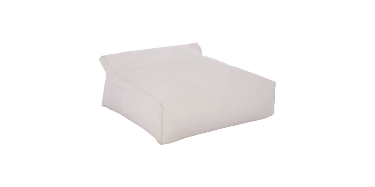 ΠΟΥΦ YAMIN 2ΑΤΟΜΩΝ ΜΕ TEXTILENE 600gr/m2 2X1 ΛΕΥΚΟ HM5773.11 140x140x40-60Υεκ.