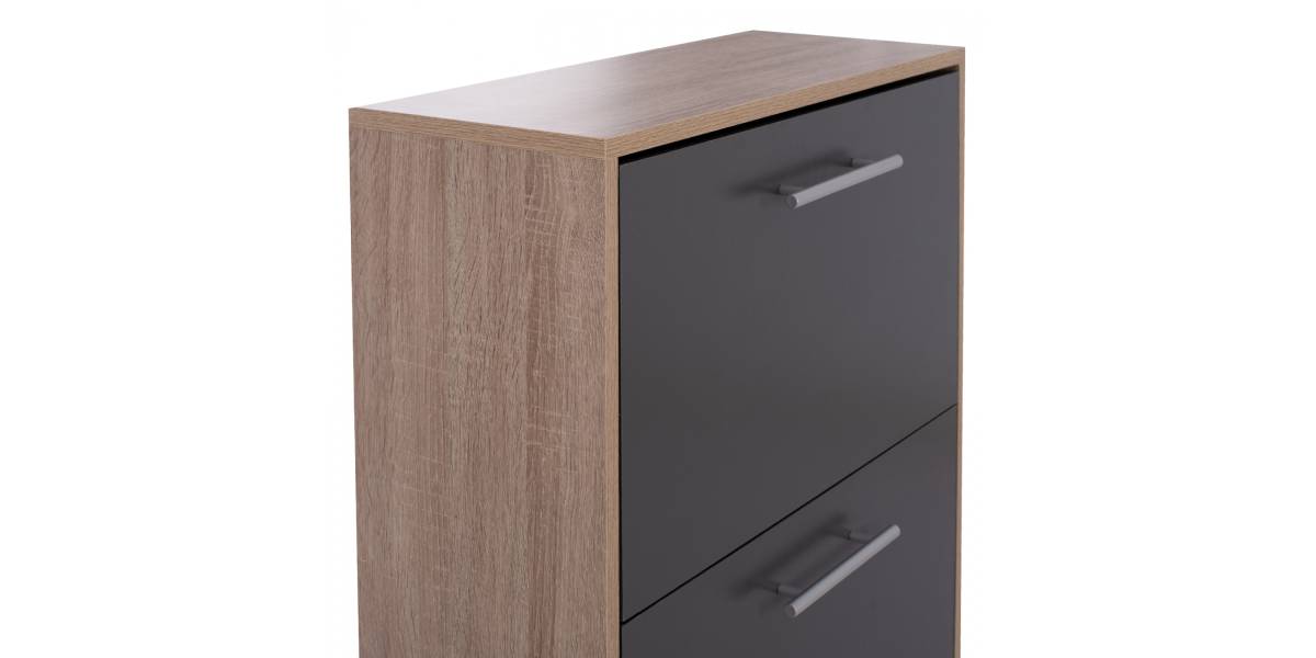 ΠΑΠΟΥΤΣΟΘΗΚΗ ΞΥΛΙΝΗ DAVINA HM2221.04 SONAMA-ΓΚΡΙ 3ΘΕΣΕΩΝ 62Χ24Χ110Υεκ