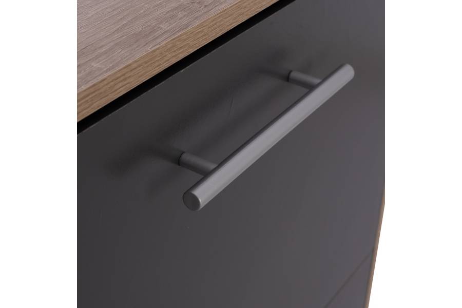 ΠΑΠΟΥΤΣΟΘΗΚΗ ΞΥΛΙΝΗ DAVINA HM2221.04 SONAMA-ΓΚΡΙ 3ΘΕΣΕΩΝ 62Χ24Χ110Υεκ