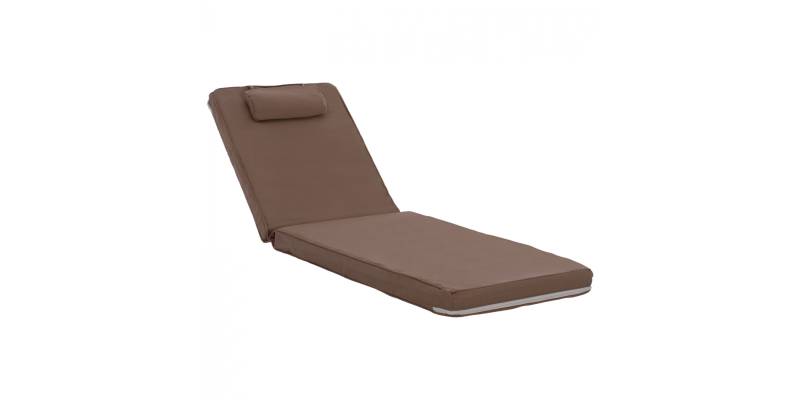 ΜΑΞΙΛΑΡΙ ΞΑΠΛΩΣΤΡΑΣ TEXTILENE 600gr/m2 2X1 SIFNOS ΜΟΚΑ HM11237.04T 194x70x11εκ.