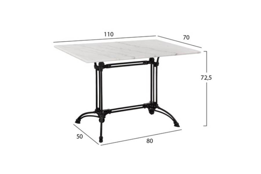 ΣΕΤ ΤΡΑΠΕΖΑΡΙΑΣ 5 TMX ΕΞΩΤΕΡΙΚΟΥ ΧΩΡΟΥ ΜΕ ΜΑΡΜΑΡΙΝΟ ΤΡΑΠΕΖΙ HM11717