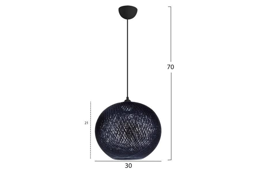 ΦΩΤΙΣΤΙΚΟ ΟΡΟΦΗΣ ΕΣΩΤΕΡΙΚΟΥ ΧΩΡΟΥ ΜΑΥΡΟ Φ30Χ70Υεκ. HM7625.03