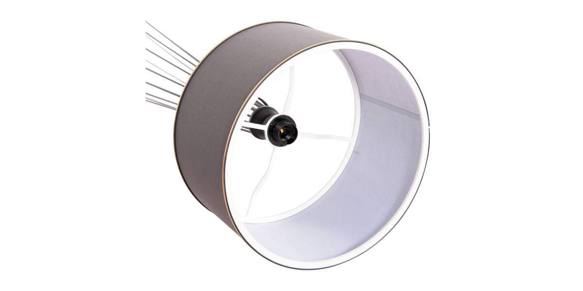 ΦΩΤΙΣΤΙΚΟ ΔΑΠΕΔΟΥ ΜΕΤΑΛΛΙΚΟ ΓΚΡΙ HM7581.01 Φ38x144 εκ.
