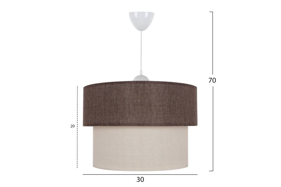 ΦΩΤΙΣΤΙΚΟ ΟΡΟΦΗΣ HM7619.03 ΚΑΦΕ-ΕΚΡΟΥ