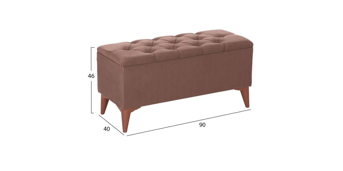 ΣΚΑΜΠΟ ΜΠΑΟΥΛΟ STROL HM9261.04 ΚΑΦΕ 90x40x46Υεκ.