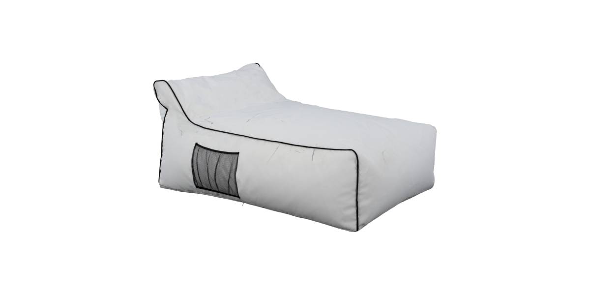 ΠΟΥΦ ZAFER HM5772.01 ΜΕ TEXTILINE ΛΕΥΚΟ ΚΑΙ ΜΑΥΡΟ ΡΕΛΙ 88x128x40-60Υ εκ. Β ΔΙΑΛΟΓΗΣ