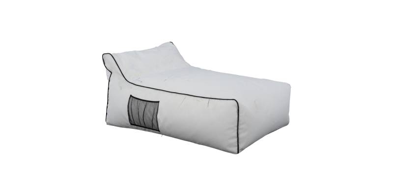 ΠΟΥΦ ZAFER HM5772.01 ΜΕ TEXTILINE ΛΕΥΚΟ ΚΑΙ ΜΑΥΡΟ ΡΕΛΙ 88x128x40-60Υ εκ. Β ΔΙΑΛΟΓΗΣ