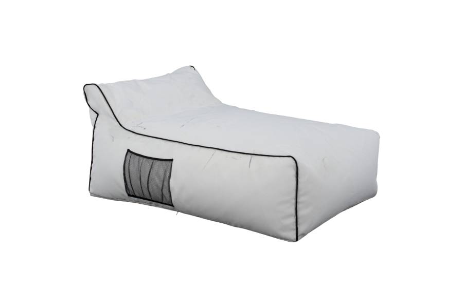 ΠΟΥΦ ZAFER HM5772.01 ΜΕ TEXTILINE ΛΕΥΚΟ ΚΑΙ ΜΑΥΡΟ ΡΕΛΙ 88x128x40-60Υ εκ. Β ΔΙΑΛΟΓΗΣ